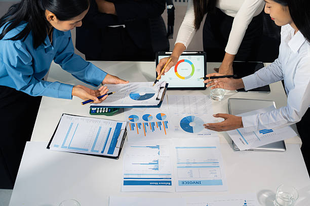 istock Business team working and update tasks with milestones progress planning and professional investor working new start up project in the office. 2225534441