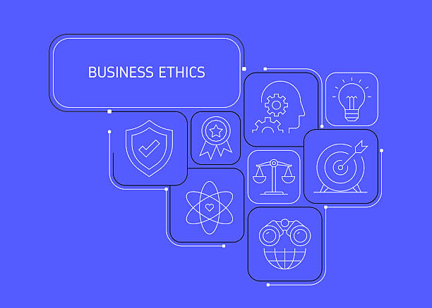 istock Business Ethics Line Art Banner Design. Core Values, Corporate Business, Responsibility, Honesty, Trust. 2225535408