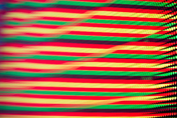 Large led projection screens. Colorful abstract background. Light show on the stage