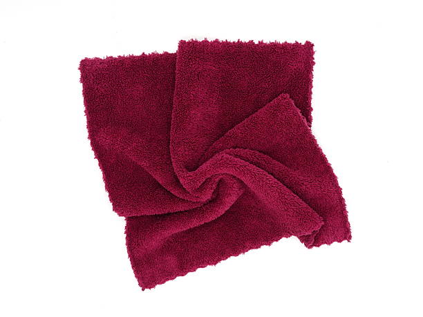 istock The tablecloth background has a beautiful red color. 2225539574
