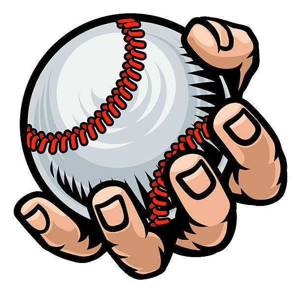 istock Mascot Person Hand Fist Holding Baseball Ball 2225541586