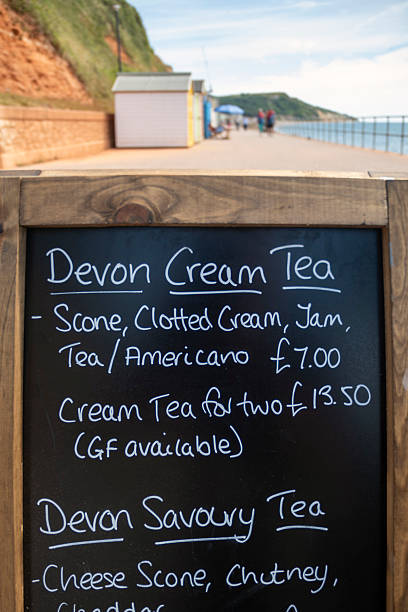 istock Devon cream tea on sale at traditional seaside cafe 2225545240