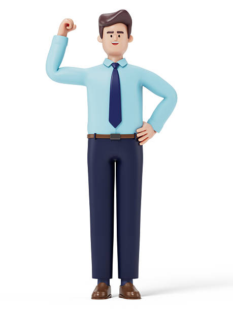 istock A man with a raised fist 2225555926