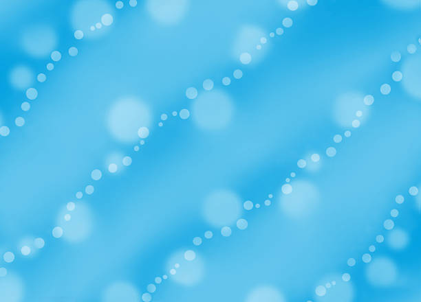 Illustration abstract blue background with white circles