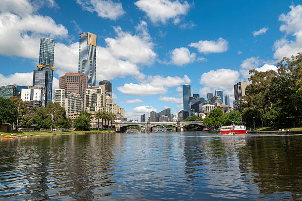 Yarra River and Downtown Melbourne, Australia