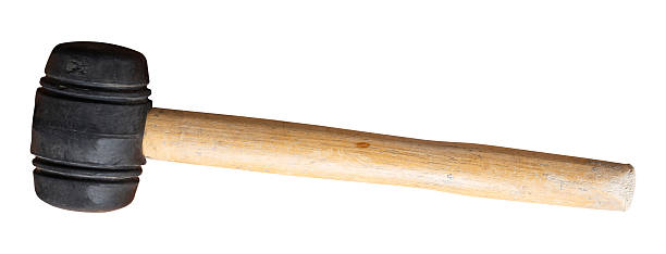 istock rubber hammer isolated on white background, clipping path 2225572289