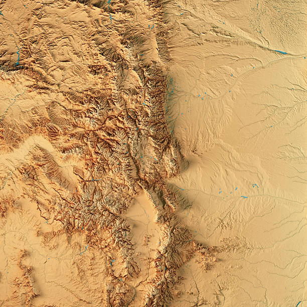 istock Colorado US State Topographic Map 3D Render Color 2225572873