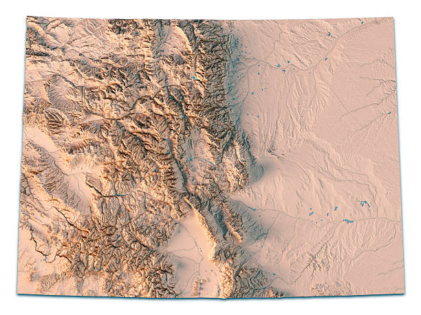 istock Colorado US State Topographic Map 3D Render Isolated Neutral 2225573342