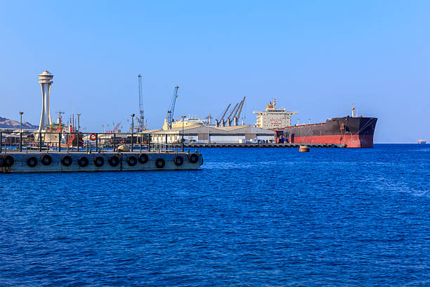 Jordan’s only seaport, located on the Red Sea in Aqaba.