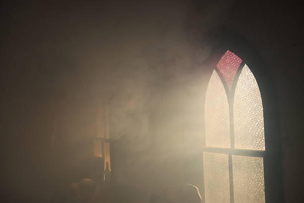 istock Smoky lighting in the church. 2225588421