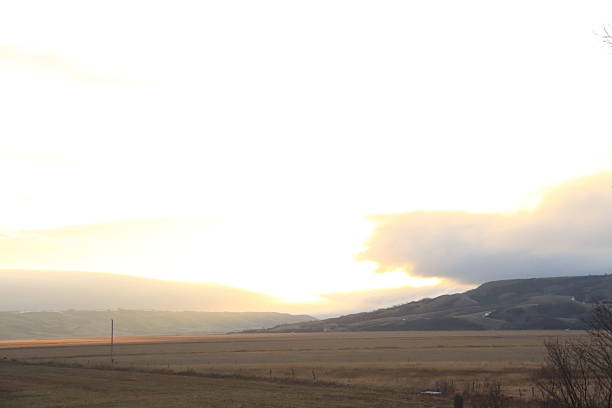 Across a few days, the clouds create amazing sunrises in the valley.