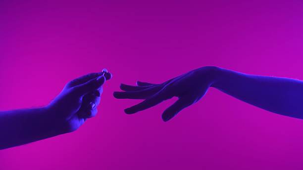 istock Romantic Proposal with Unique Colorful Lighting Theme 2225594405