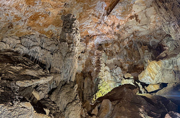 istock Stalactites and Stalagmites in Ispinigoli Cave, Sardinia 2225594638