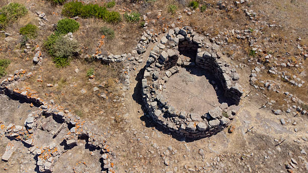 istock Nuraghe Seruci, Aerial View of Sardinian Megalithic Complex 2225596459
