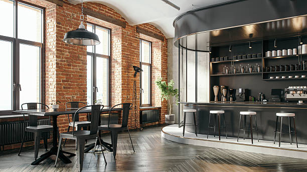 istock Industrial Style Coffee Shop Interior 2225611979