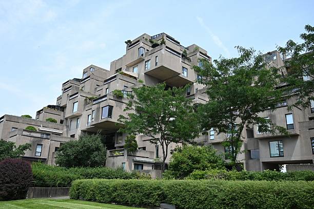istock Unique geometric building in Montreal. 2225613465