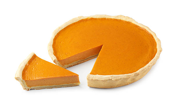 istock Tasty homemade pumpkin pie isolated on white 2225618447