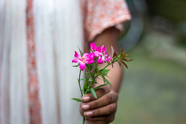 istock A human hand holding green leaves and a background blur 2225620299