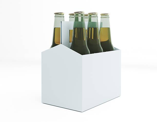 istock 3D render of a beer pack isolated on a white background. 2225624838