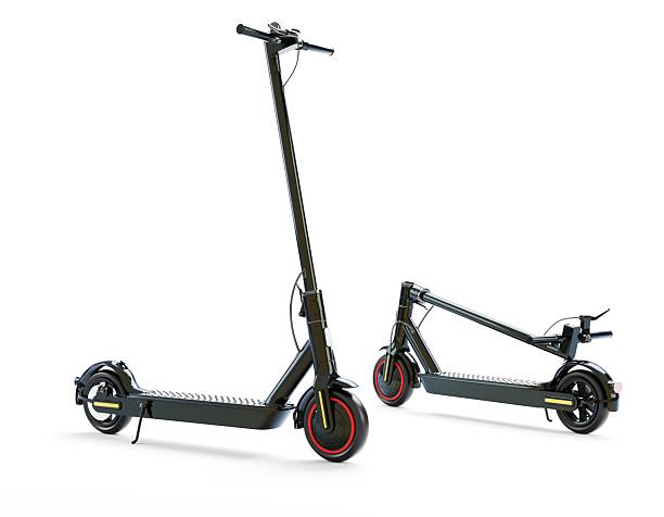 istock 3D render of an electric scooter on a clean white background. 2225625071