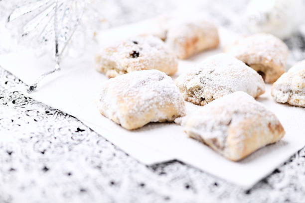 istock Stollen Bites on bright background. Soft focus. Close up. Copy space. 2225634915