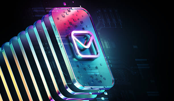 istock Digital E-Mail Concept Showcasing Envelope icon as Global Communication for Business and Personal. Modern Graphic Design, HUD Elements and Tech-Inspired Graphic Design Highlight Latest Innovative Technologies. 2225636537
