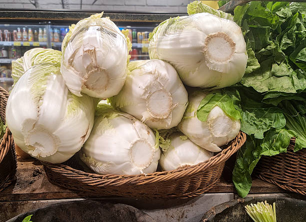 Peking Cabbage Selection at Grocery