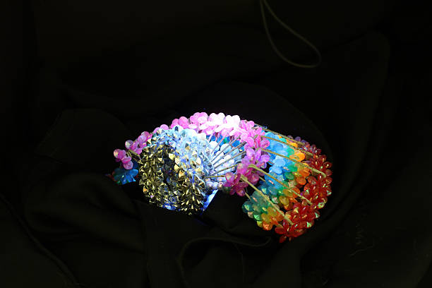 istock Shine of beads in a black background. 2225659880