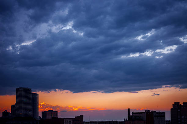 istock Milwaukee skyline at sunset time 2225676194