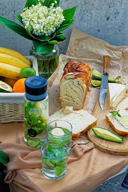 istock A Fresh and Colorful Spring Picnic Scene Featuring Sliced Bread. 2225687863