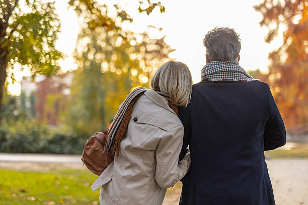 Couple Sharing a Quiet Moment Under the Setting Sun