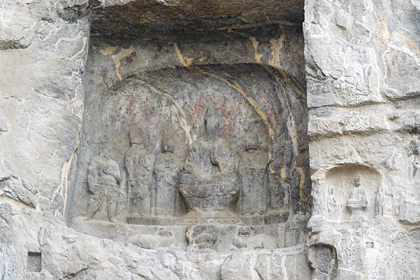 istock Weathered Grotto Altar with a Buddha and Bodhisattvas 2225693811