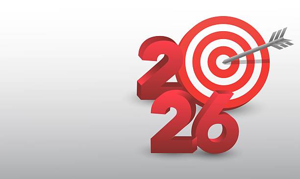 istock 2026 Happy New Year Background Design. Greeting Card, Banner, Poster. Vector Illustration. 2225694476