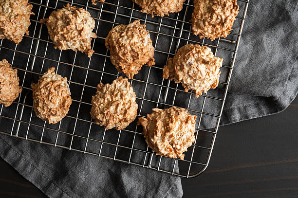 istock Baked Macaroons on a Wire Cooling Rack Close-up 2225703287
