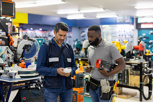 istock Customer paying by card at a hardware store 2225706082