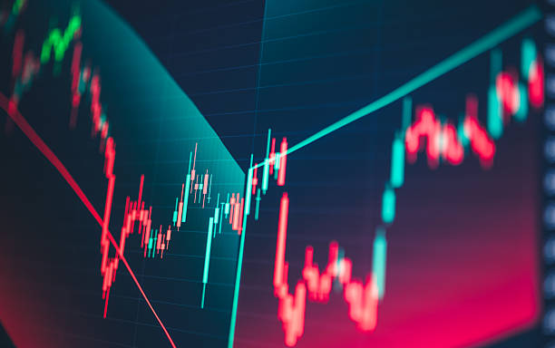 istock digital investment interface: abstract visualization of volatile stock market trends and economic performance 2225712638