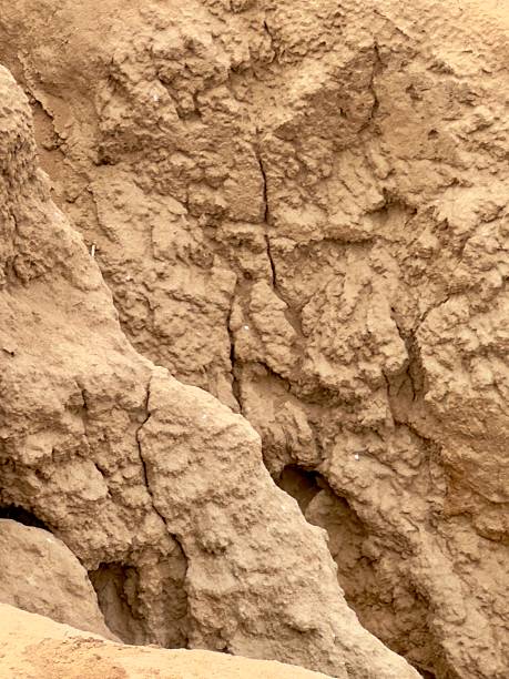istock Trio of cracks in eroded coastal cliffs 2225717925