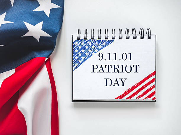 istock Patriot Day. American flag and lettering 2225720058