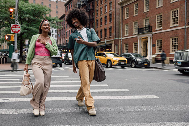 istock Two friends in New York City 2225744411