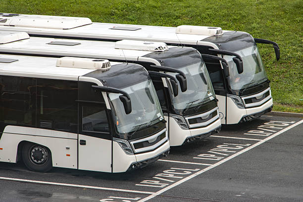 istock Bus parking at the airport 2225745079