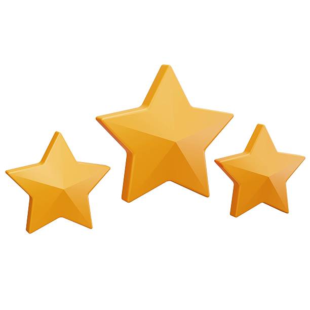 istock Three Golden Rating Stars 2225749302