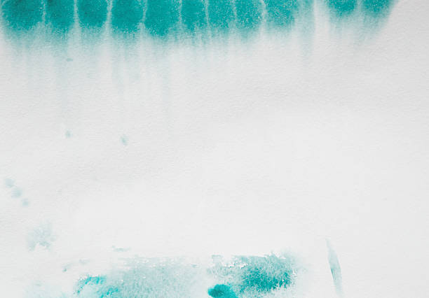 istock Green watercolor on paper 2225753655
