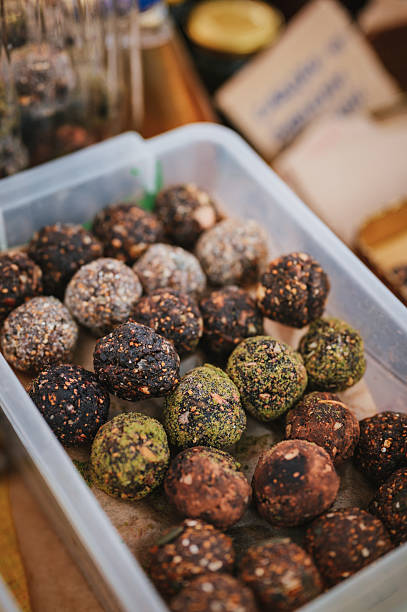 Vegan sweet balls. Raw sweet balls.