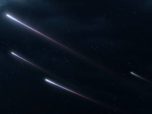 istock Meteors in the atmosphere. Star trails in the sky. 2225763796