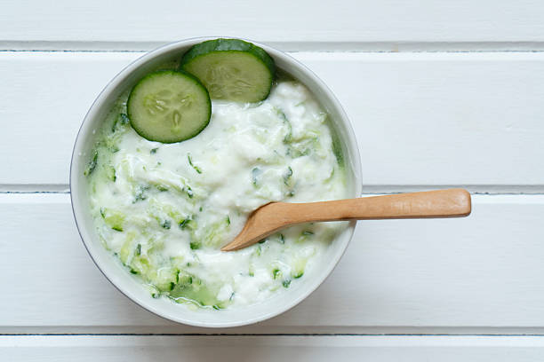 Traditional delicious appetizer; Tzatziki (Turkish name; Cacik)
