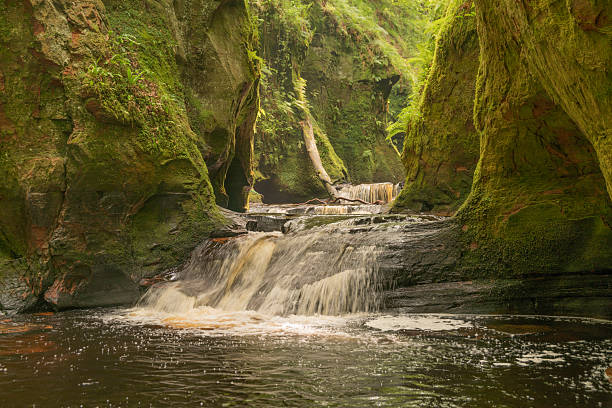 istock Small cascade in the Devil’s Pulpit at Finnich Glen 2225773866