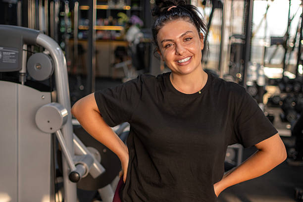 istock Personal trainer posing in the gym 2225777340