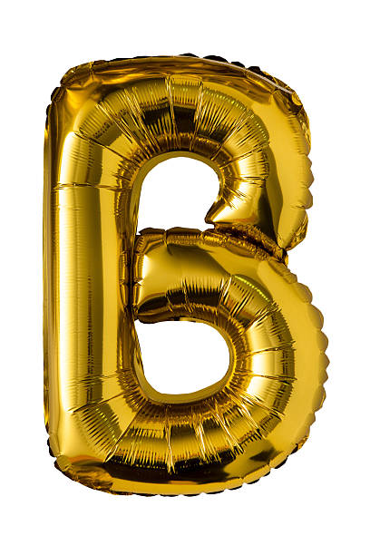 istock Gold Foil Balloon Letter B isolated 2225785211