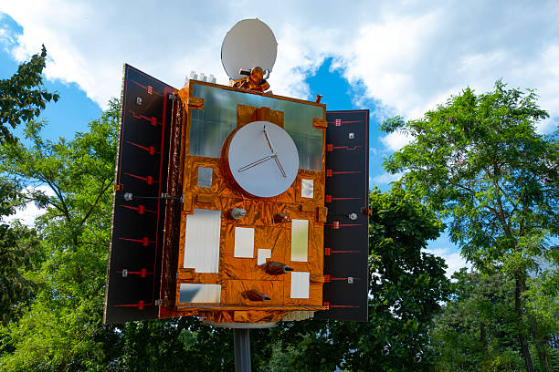 meteorological satellite layout for monitoring climate and detecting global climate changes, space technology, Earth observation