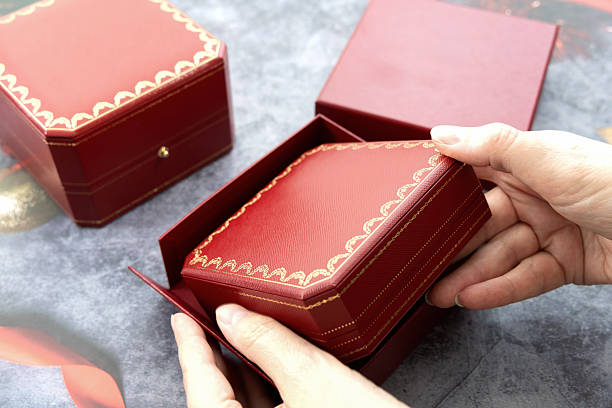 istock Female hands holding a red jewelry box 2225802414